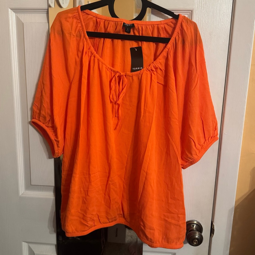 Torrid Vibrant Orange Blouse